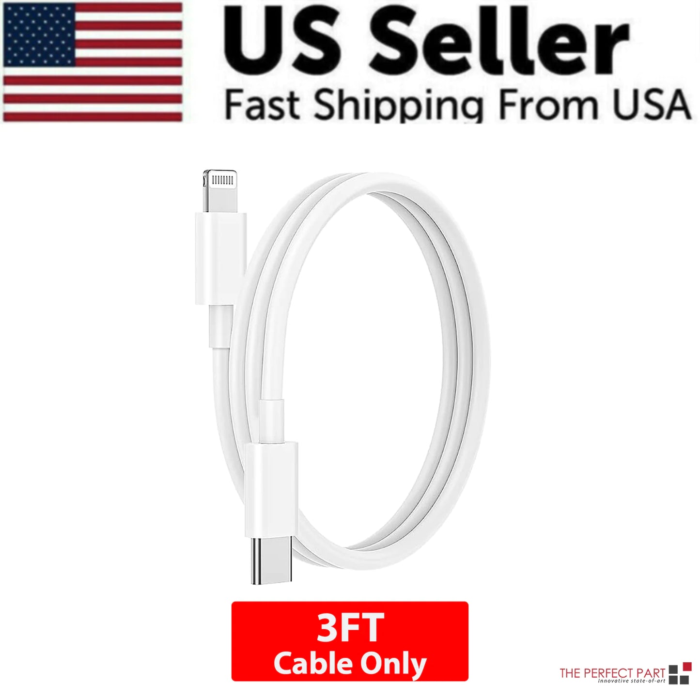 2024 20W USB-C Fast Charger PD Adapter Cable For iPhone 14/13/12/11 XR Pro iPad Grab-A-Gadget