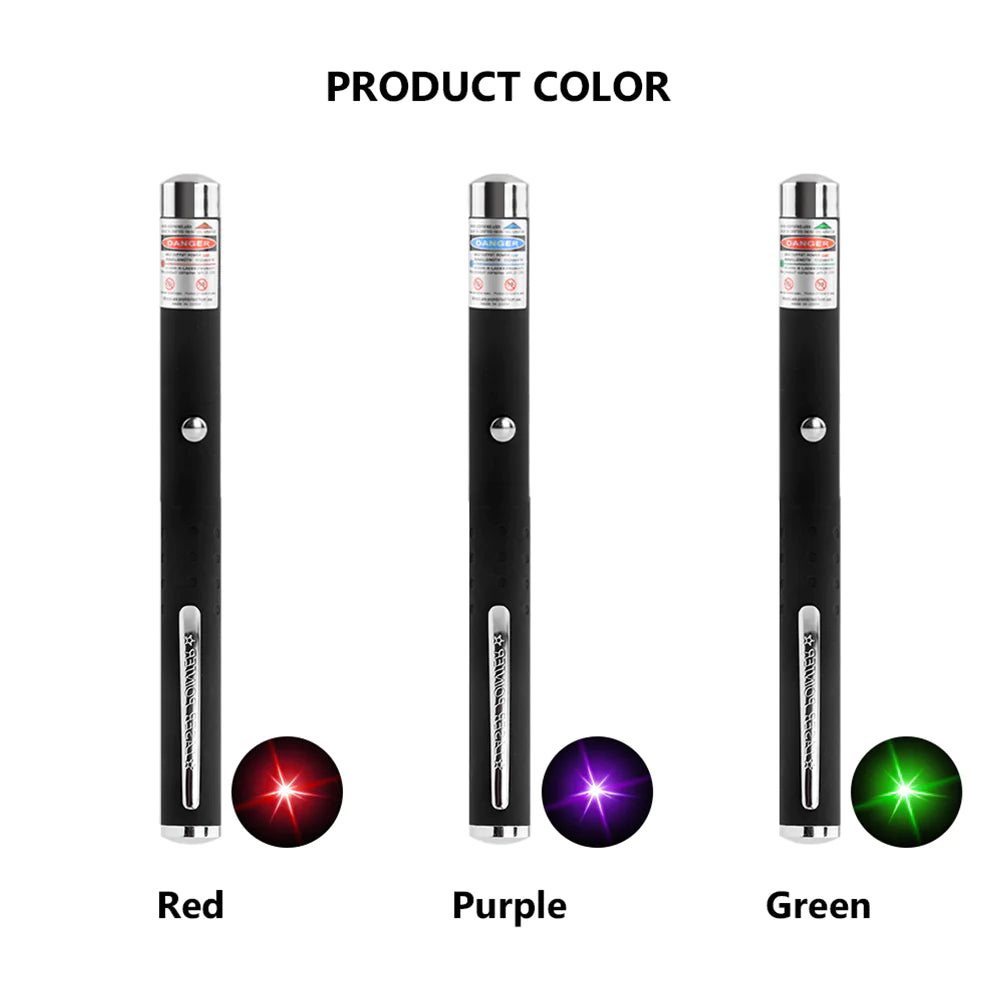 3 Packs 900Mile Laser Pointer Pen Green Blue Red Light Visible Beam Lazer Grab-A-Gadget