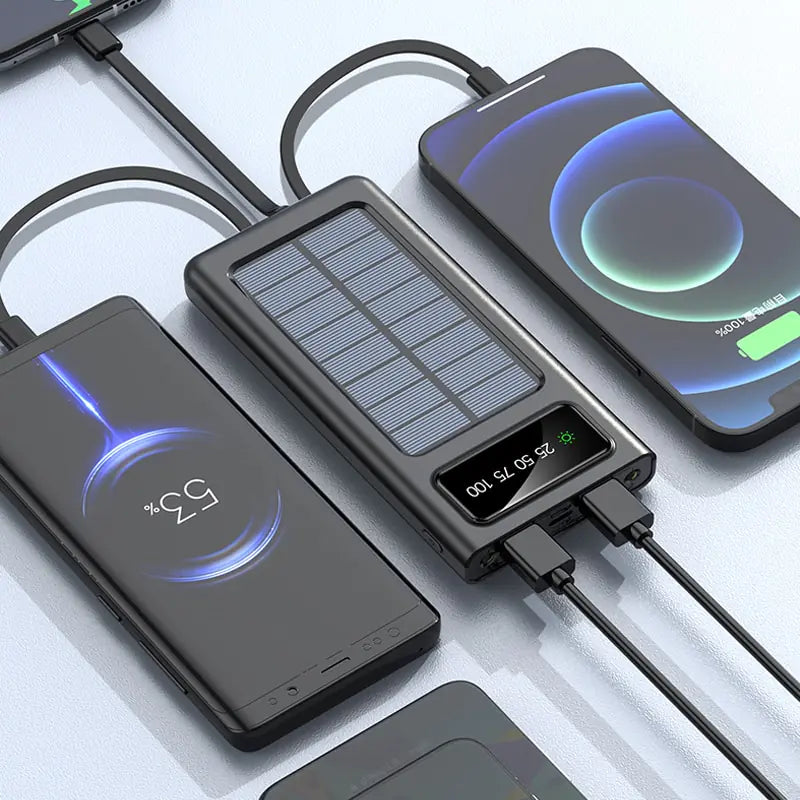 Solar Power Bank Built Cables