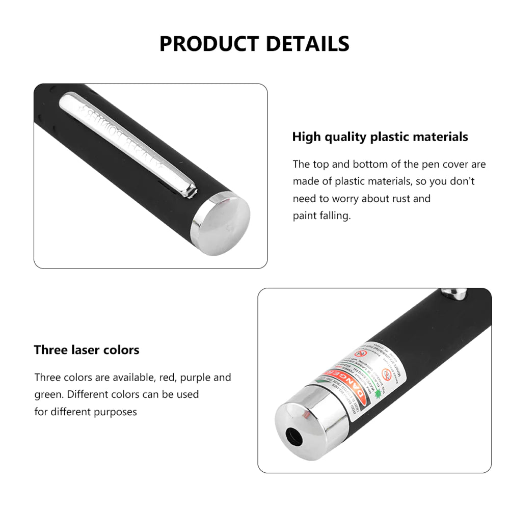 3 Packs 900Mile Laser Pointer Pen Green Blue Red Light Visible Beam Lazer Grab-A-Gadget