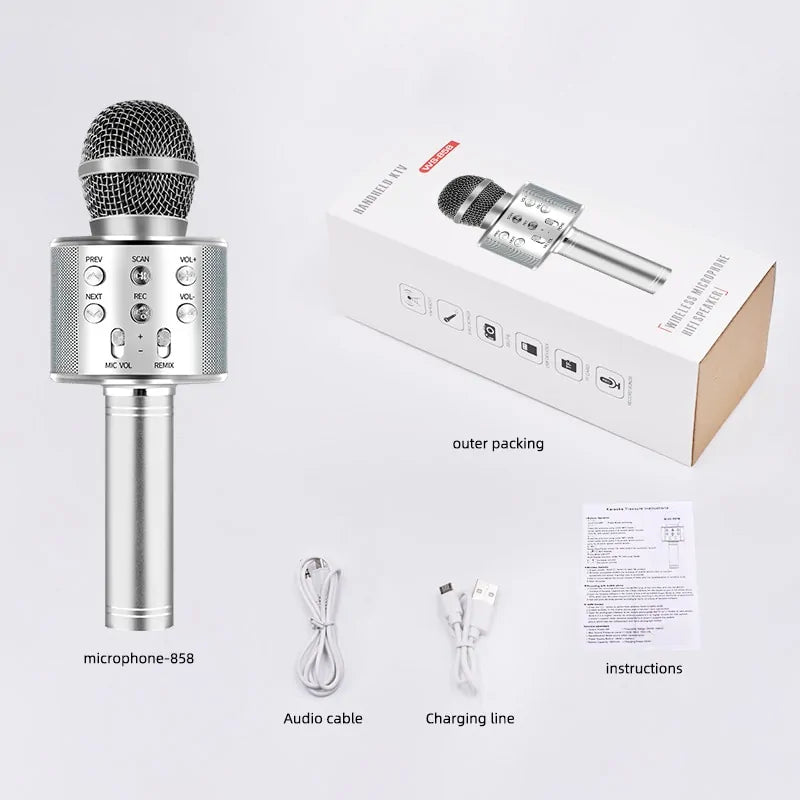 Bluetooth Karaoke Wireless Microphone Grab-A-Gadget