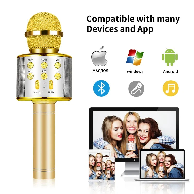 Bluetooth Karaoke Wireless Microphone Grab-A-Gadget